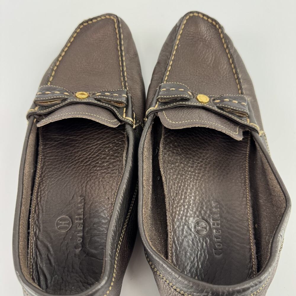 Cole Haan Leather Loafers Women's Size 9 Brown Bronze READ! - Picture 3 of 10
